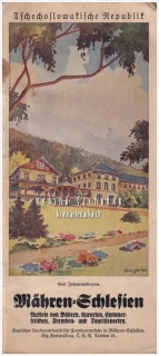 Tschechoslowakische Republik: MÄHREN-SCHLESIEN – Auslese von Bädern, Kurorten, Sommerfrischen, Fremden- und Touristenorten | Meziválečný turistický průvodce v němčině